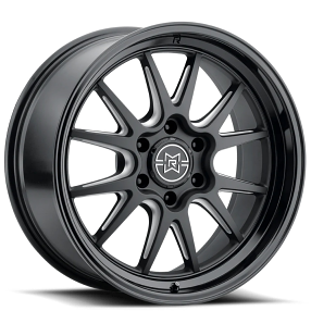 20" Method Wheels 802 Raised Double Black Milled Off-Road Rims