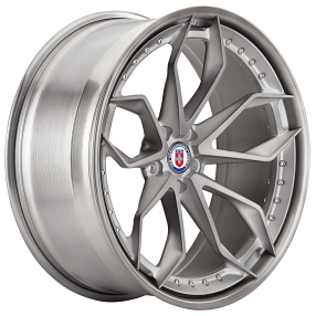 20" HRE Wheels S201 Frozen Dark Clear Center with Brushed Dark Clear Outer and Inner Forged Rims
