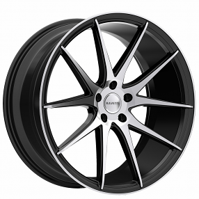 20" Ravetti Wheels M11 Satin Black with Machined Face Rims