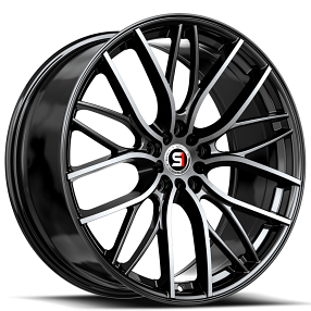 18" SPEC-1 Wheels SP-61 Gloss Black with Machined Rims 
