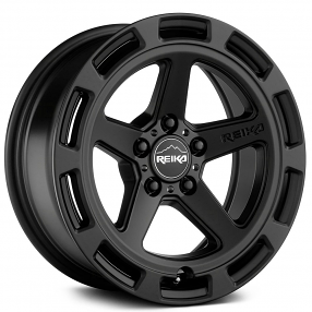 15" Reika Wheels Teton R20 Satin Black Flow Formed Crossover Rims