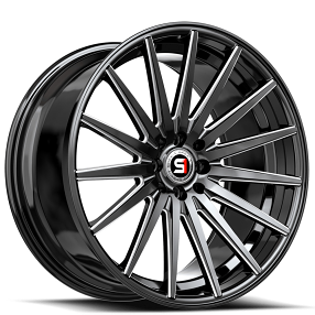 18" SPEC-1 Wheels SP-69 Gloss Black with Milled Rims  