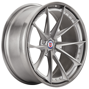 20" HRE Wheels S204 Frozen Dark Clear Center with Brushed Dark Clear Outer and Inner Forged Rims