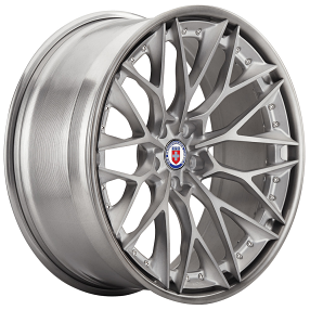 20" HRE Wheels S200 Frozen Dark Clear Center with Brushed Dark Clear Outer and Inner Forged Rims