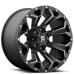18" Fuel Wheels D546 Assault Black Milled Off-Road Rims 