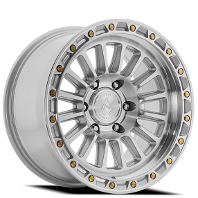 17" Arena Wheel Co A130 Podium Gloss Silver Machined Off-Road Rims  