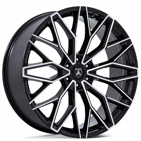 24" Asanti Wheels AB050 Mogul 6 Gloss Black with Machined Face Rims