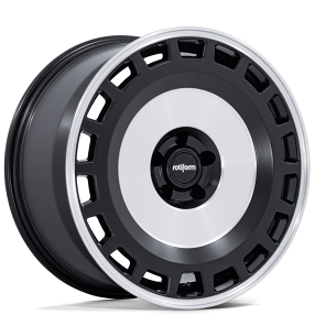 18" Rotiform Wheels RC213 ZBF Matte Black with Machined Face Flow Formed Rims