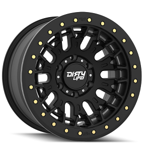 17" Dirty Life Wheels DT-3 9317 Satin Black with Off-Road Rims