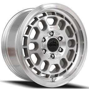 17" Reika Wheels R35V Rambler 2500 Machined Clear Rims