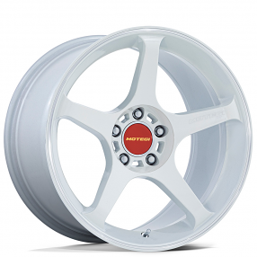 18" Motegi Racing Wheels MR159 Battle V Matsuri White Pearl with Machined Lip Stripe Flow Formed Rims