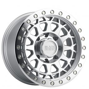 17" Black Rhino Wheels Primm Silver with Mirror Face and Machined Ring Off-Road Rims 