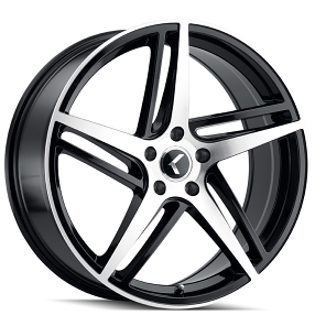 20" Kraze Wheels KR195 Milano Gloss Black Machined Rims