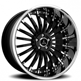 24" Artis Forged Wheels Coronado Custom 2-Tone Face with Chrome Lip Rims