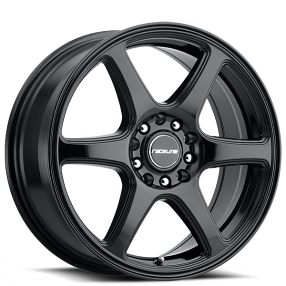 16" Raceline Wheels 146B Matrix Gloss Black Rims 
