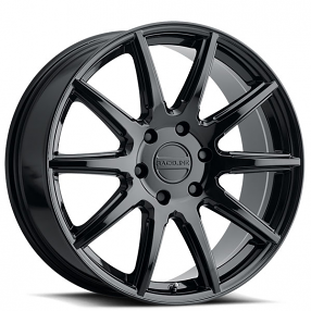 18" Raceline Wheels 159B Spike Gloss Black Rims 