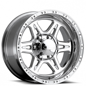 16" Raceline Wheels 886 Renegade 6 Polished Off-Road Rims 