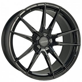 19" Varro Wheels VD18X Gloss Black Spin Forged Rims 