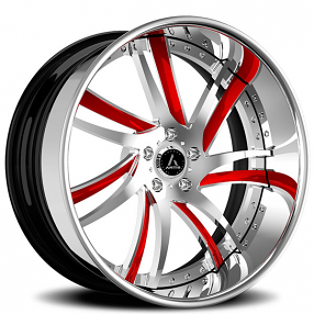 24" Artis Forged Wheels Profile Custom 2-Tone Face with Chrome Lip Rims