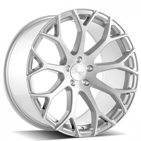 20" Element Wheels EL99 Brushed Silver Rims 