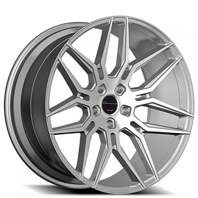 20" Staggered Giovanna Wheels Bogota Silver Machined Rims
