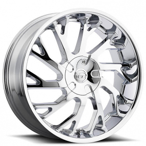 22" VCT Wheels V77 Chrome Huge Size Lip Rims 