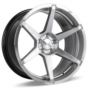 20" Staggered Ace Alloy Wheels AFF06 Silver with Machined Face Flow Formed Rims