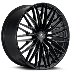 22" Azad Wheels AZFF03 Black Rims 