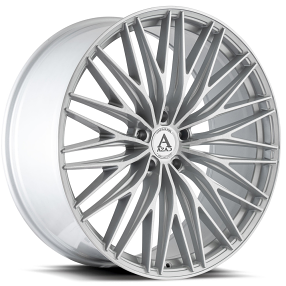 22" Azad Wheels AZFF03 Brushed Silver Rims 