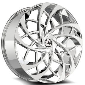 20" Azara Wheels AZA-540 Nano Chrome Rims