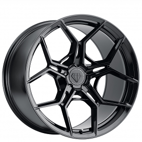 20/22" Blaque Diamond Wheels BD-F25 Gloss Black Flow Forged Rims 