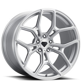 20" Blaque Diamond Wheels BD-F8 Brushed Silver Flow Forged Rims 