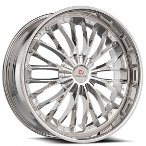 22x8.5" Cavallo Wheels CLV-42 Nano Chrome Rims