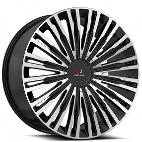 20" Cavallo Wheels CLV-48 Gloss Black Machined Rims