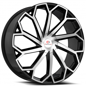 20" Cavallo Wheels CLV-51 Gloss Black Machined Rims