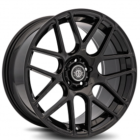 18" Curva Wheels C7 Gloss Black Rims