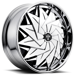 26" Dub Forged Wheels S707 Dazr Chrome Spinner Rims