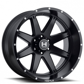 Hostile Wheels H Titan Satin Black Off Road Rims Hst