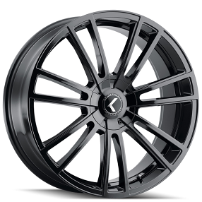 22x8.5" Kraze Wheels KR183 Spectra Gloss Black Rims
