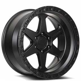 17" Lock Off-Road Wheels Olympus Matte Black with Matte Black Ring Rims