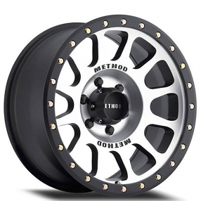 17" Method Wheels 305 NV Matte Black Machined Face Off-Road Rims 