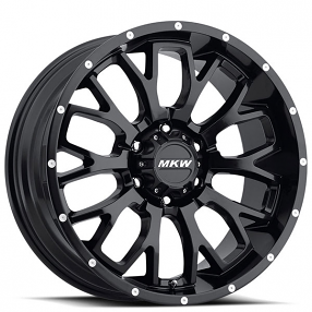 20" MKW Offroad Wheels M95 Satin Black Rims