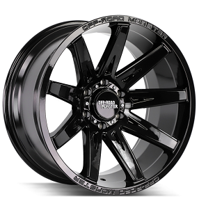 20" Off Road Monster Wheels M25 Gloss Black Rims
