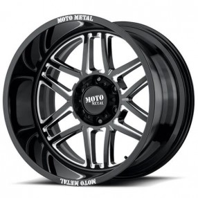 20" Moto Metal Wheels MO992 Folsom Gloss Black Milled Off-Road Rims