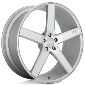 18" Niche Wheels M135 Milan Silver Machined Rims 