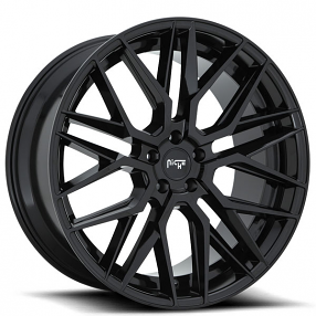 20/22" Niche Wheels M224 Gamma Gloss Black Polaris Slingshot / 3-Wheeler Rims