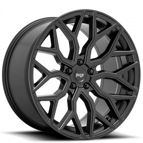22" Niche Wheels M261 Mazzanti Matte Black Rims