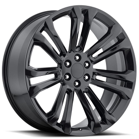 22" GMC Wheels FR 55 Gloss Black OEM Replica Rims
