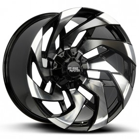 20" Off Road Monster Wheels M24 Gloss Black Machined Rims