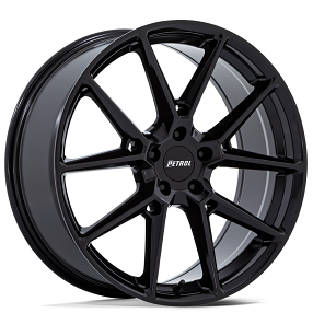 18" Petrol Wheels PE002 P1E Gloss Black Rims